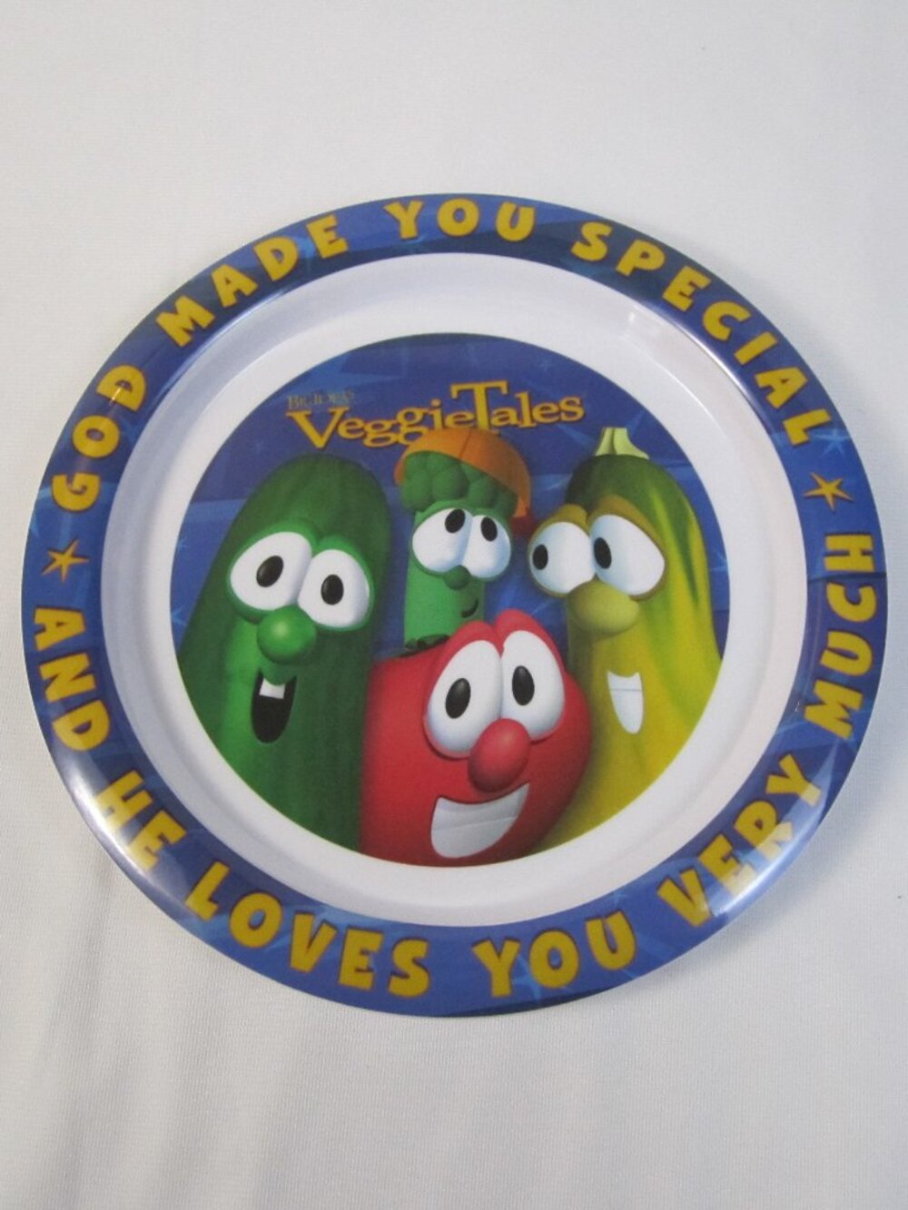 VeggieTales Collector's Plastic Plate God Made You Special 8.5" Diameter